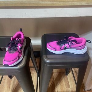 Nike Kids Pink and Black Sneakers
